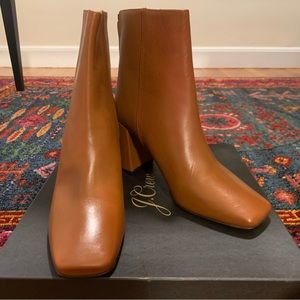 J. Crew Leather Block Heel Boot, Size 10